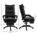 Ergonoomiline massaažifunktsiooniga kontoritool jalatoega, must
