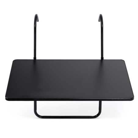 Vastupidav rõdulaud 60x43cm kokkupandav, must