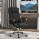 Ergonoomiline kontoritool kiigufunktsiooni ja peatoega, 62 × 76 × 110–119 cm, must