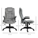 Ergonoomiline massaaži- ja soojendusfunktsiooniga kontoritool, hall