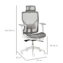 Ergonoomiline kontoritool peatoe ja nimmetoega, hall