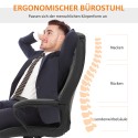 Massaažifunktsiooniga ergonoomiline kontoritool, pruun