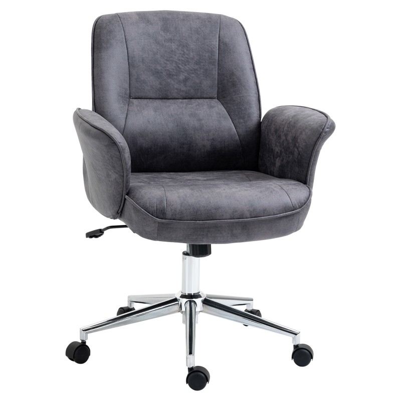 Reguleeritava kõrgusega pööratav kontoritool kiikfunktsiooniga, tumehall