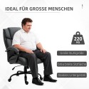 Ergonoomiline kontoritool polsterdatud käetugedega, kandevõime 220 kg