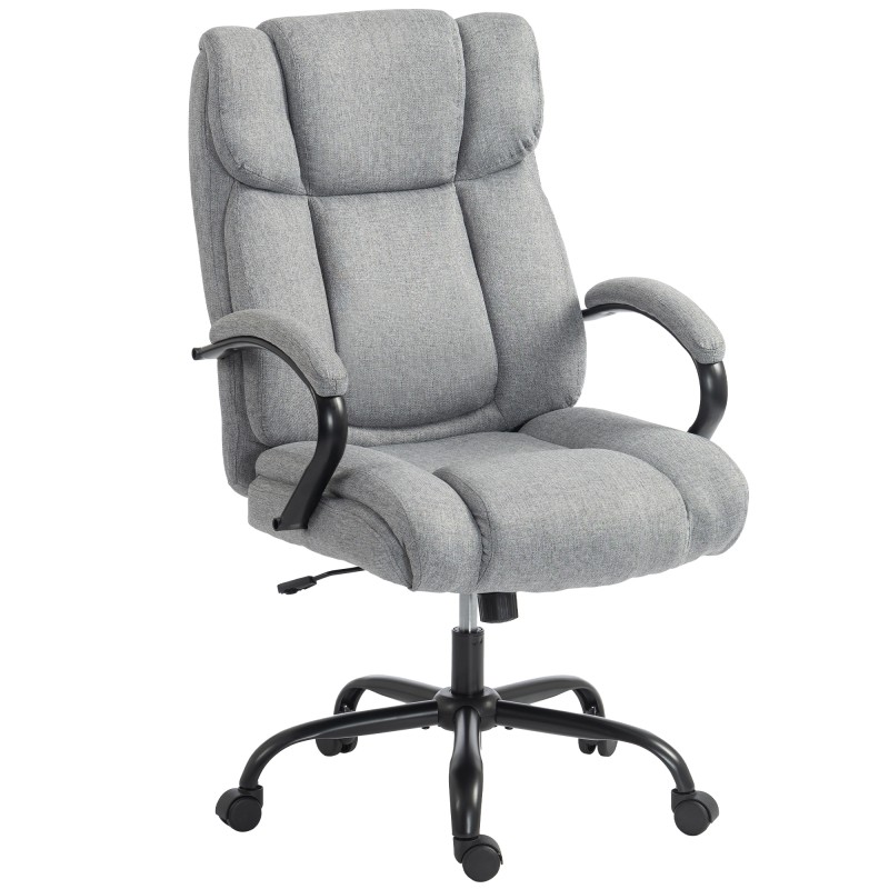 Ergonoomiline kontoritool, kuni 220 kg, käetugedega, helehall