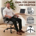 Ergonoomiline kontoritool, kuni 220 kg, käetugedega, helehall