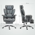 Ergonoomiline kontoritool jalatoe ja reguleeritava seljatoega, tumehall