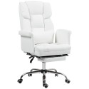 Ergonoomiline kontoritool jalatoe ja kallutatava seljatoega, valge