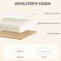 Reguleeritava kõrgusega sametise kattega kontoritool, kreemvalge