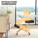 Ergonoomiline ratastega põlvetool koju ja kontorisse