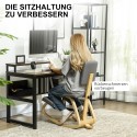 Ergonoomiline põlvetool koju, kontorisse ja mediteerimiseks, hall
