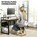 Ergonoomiline linase välimusega põlvetool kasepuidust alusega