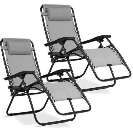 Kokkupandav aiatool padjaga, Chillwell lamamistool, 2 tk komplekt, hall