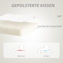 Polsterdatud kontoritool südamekujulise seljatoega, valge