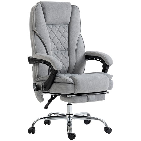 Ergonoomiline kontoritool massaažifunktsiooni ja jalatoega, hall