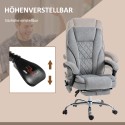 Ergonoomiline kontoritool massaažifunktsiooni ja jalatoega, hall