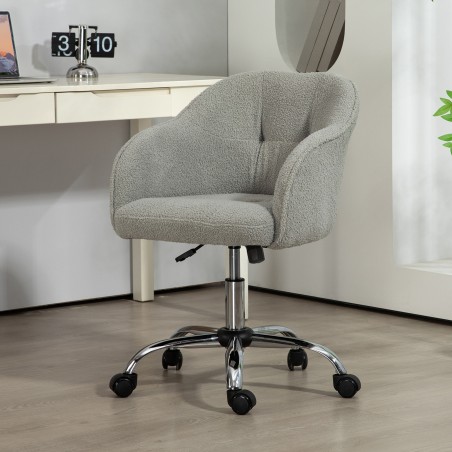 Hall ergonoomiline kodukontoritool kiikumisfunktsiooniga, 56 × 61 × 86 cm