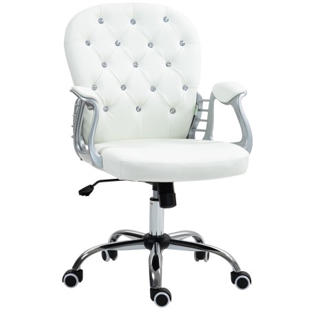 Ergonoomiline kontoritool käetoe ja polsterdatud seljatoega, valge