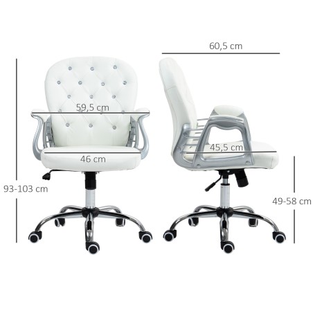 Ergonoomiline kontoritool käetoe ja polsterdatud seljatoega, valge