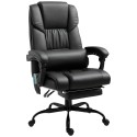 Ergonoomiline kontoritool massaažifunktsiooni, jalatoe ja nimmetoega, must
