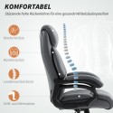 PU-nahast juhttool vedrupolstri ja 150 kg kandevõimega, antratsiithall