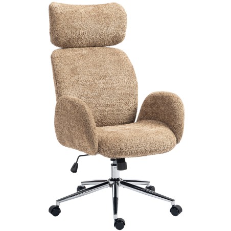 Reguleeritava peatoega ergonoomiline kontoritool, kallutusfunktsiooniga, pruun