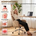 Reguleeritava peatoega ergonoomiline kontoritool, kallutusfunktsiooniga, pruun