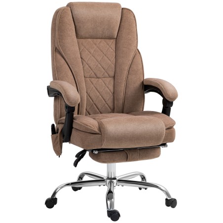 Ergonoomiline kontoritool massaažifunktsiooni ja jalatoega, pruun