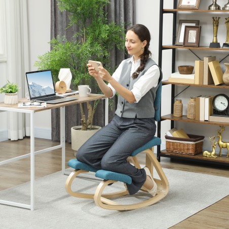 Ergonoomiline tumesinine põlvistool koju, kontorisse või mediteerimiseks