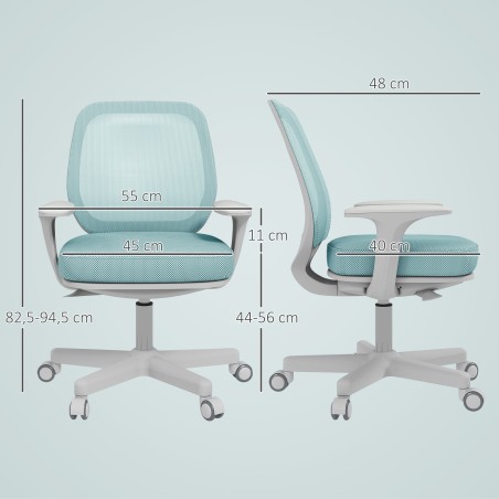 Roheline ergonoomiline reguleeritava kõrgusega kontoritool