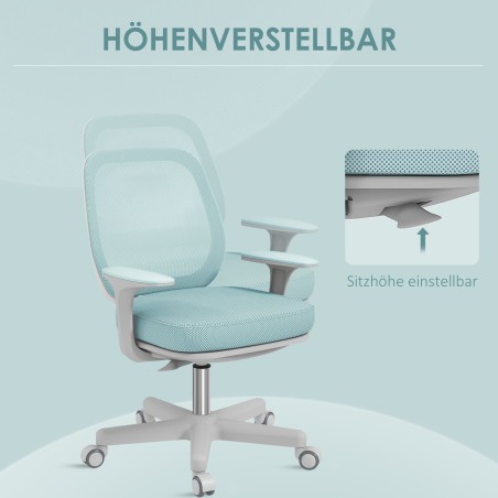 Roheline ergonoomiline reguleeritava kõrgusega kontoritool