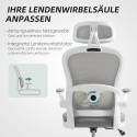 Ergonoomiline kontoritool võrk-seljatoe, klapitavate käetugede ja kiigefunktsiooniga, hall