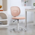Ergonoomiline kontoritool C-kujulise seljatoe ja reguleeritava kõrgusega, roosa