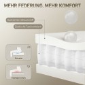 Ergonoomiline kontoritool reguleeritava peatoe ja kallutusfunktsiooniga, hall-valge