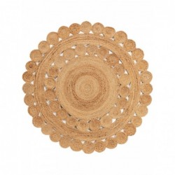 Jute vaip Jutta Helepruun Ø 120 cm ümmargune