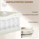 Lamamisfunktsiooniga kontoritool jalatoega, 64 × 73 × 120 cm, beež