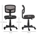Ergonoomiline reguleeritava kõrgusega kontoritool, must