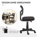 Ergonoomiline reguleeritava kõrgusega kontoritool, must