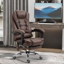 Massaaži- ja soojendusfunktsiooniga ergonoomiline kontoritool, pruun