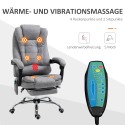 Ergonoomiline massaaži-, lamamis- ja soojendusfunktsiooniga kontoritool