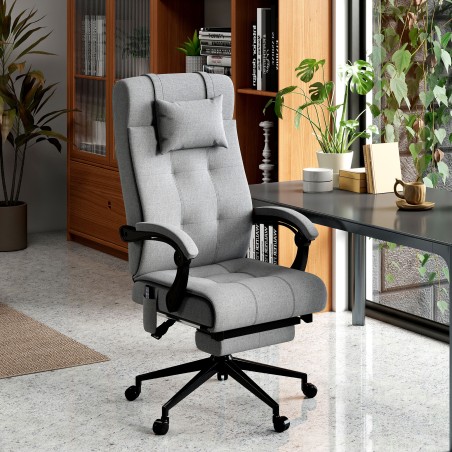 Ergonoomiline massaažifunktsiooniga kontoritool, 66 × 76 × 112–120 cm, hall