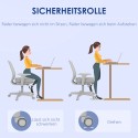 Ergonoomiline pööratav ja reguleeritava kõrgusega kontoritool, hall