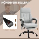 Kontoritool massaaži- ja soojendusfunktsiooni ning jalatoega, hall