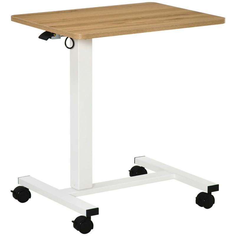 Kõrguse reguleerimisega C-kujuline seisulaud 4 rattaga, 65 × 48 × 70–110 cm