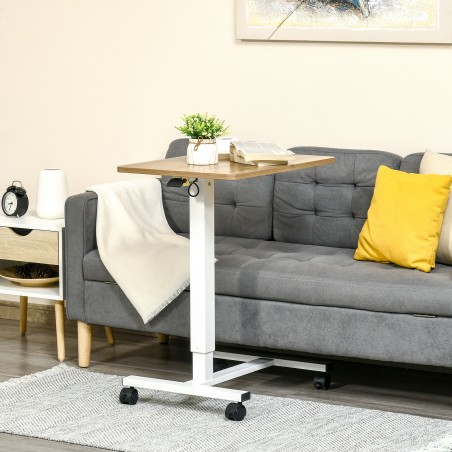 Kõrguse reguleerimisega C-kujuline seisulaud 4 rattaga, 65 × 48 × 70–110 cm