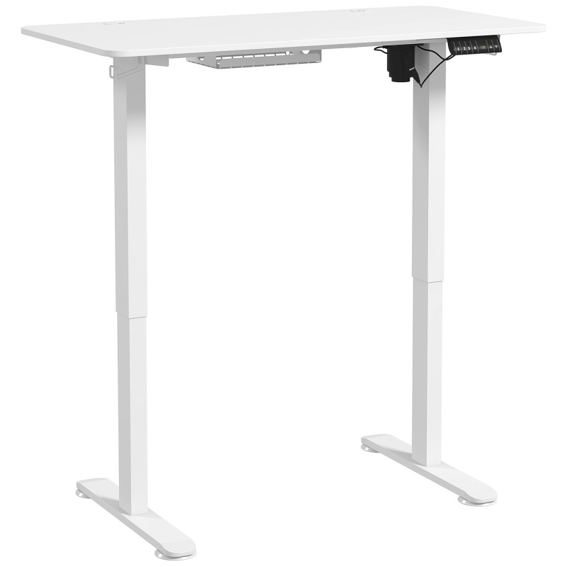 Reguleeritava kõrgusega seisulaud 120 × 60 × 72–116 cm, valge