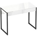 Arvuti- ja kontorilaud 100 × 50 cm, 2 sahtliga, valge