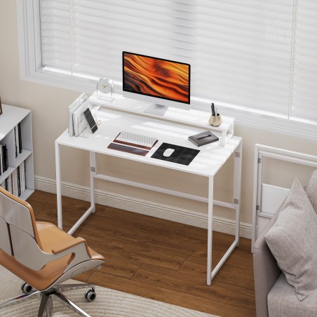 Kokkupandav arvutilaud monitorihoidikuga, 100 × 48 × 87,5 cm