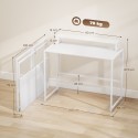 Kokkupandav arvutilaud monitorihoidikuga, 100 × 48 × 87,5 cm