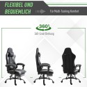 Ergonoomiline reguleeritava kõrgusega mängu- ja kontoritool jalatoega
